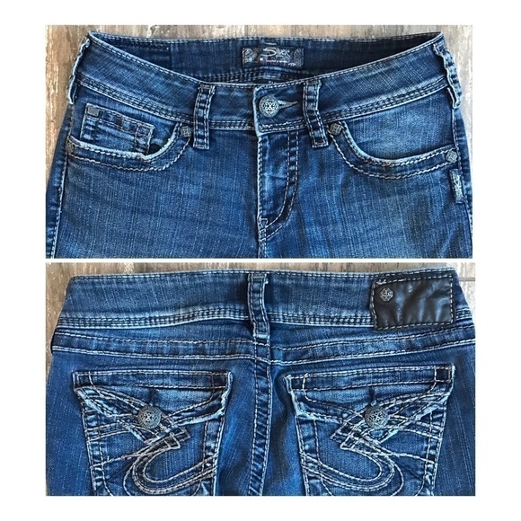 Silver Jeans Co. Suki Surplus back flap pocket stretch denim size 28x30 - Picture 9 of 10